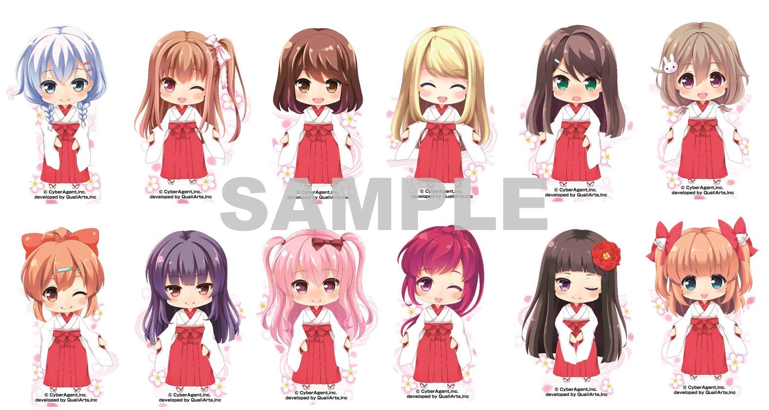 巫女ver 全12種